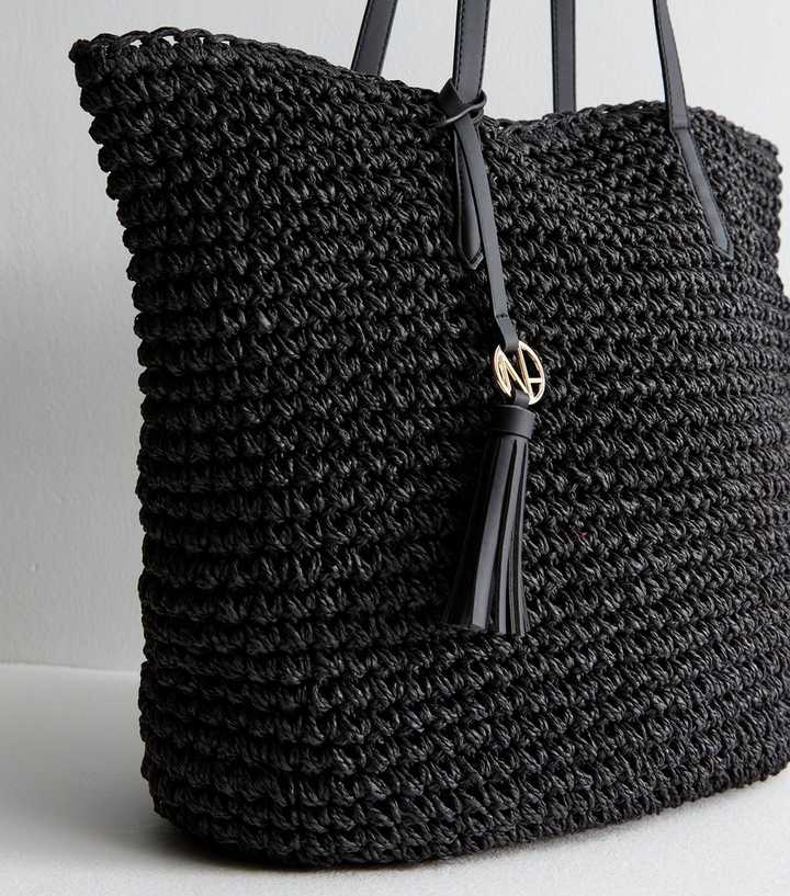 Black Raffia Bags