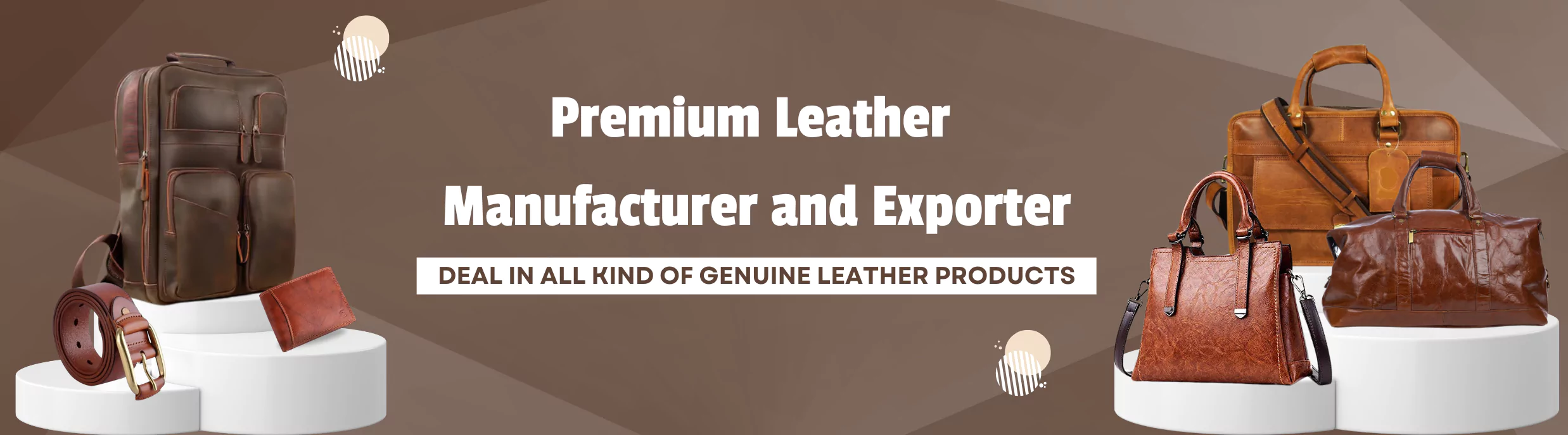 Premium Leather Manufacturer and Exporter USA